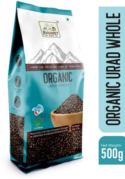 Jivamrit Organic Black Urad Dal (Whole)