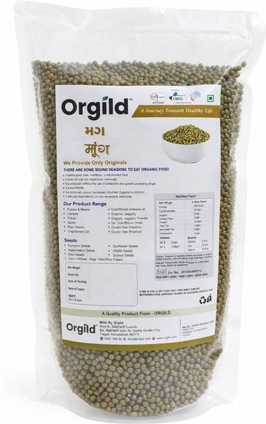 ORGILD Organic Green Moong Dal (Whole)