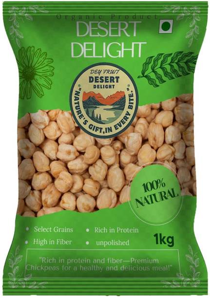 DESERT DELIGHT Organic White Kabuli Chana (Whole) (Whole Kabuli Chana)