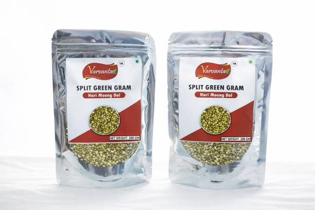 VARVANTA Organic Green Moong Dal (Split/Chilka)