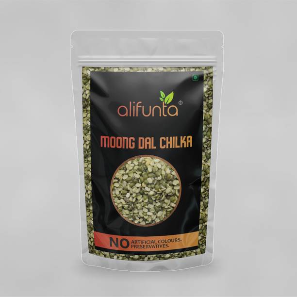 alifunta Organic Green Moong Dal (Split/Chilka)