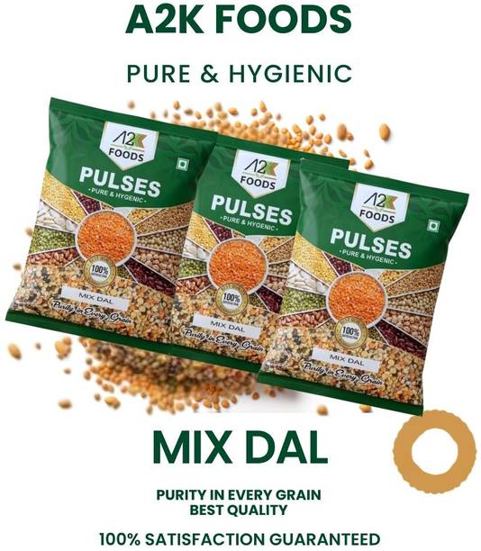 A2K FOODS Unpolished Mix Dal