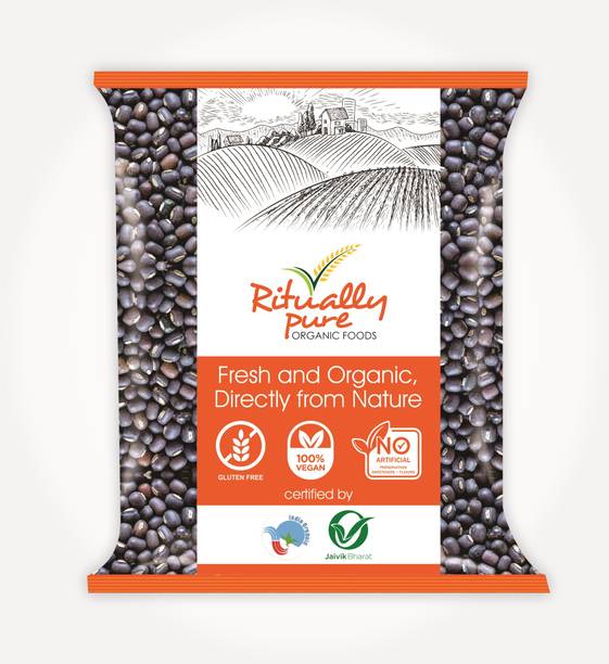 Ritually Pure Organic Black Urad Dal (Whole) (Urad Sabut)