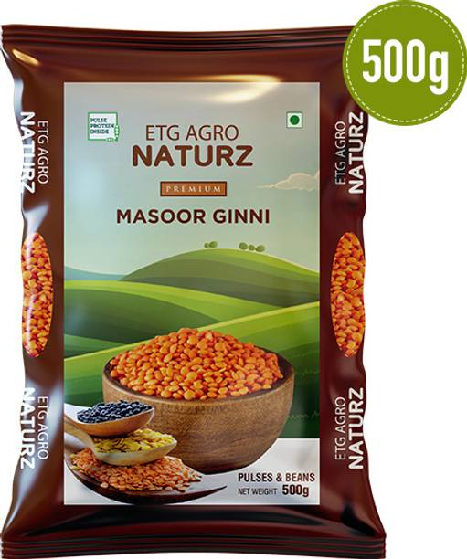 ETG AGRO NATURZ Organic Red Masoor Chhanti (Whole)