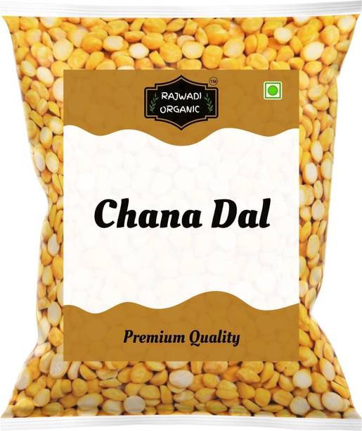RAJWADI ORGANIC Organic Brown Chana Dal (Split) (Chana Dal Split Natural & Unpolished Gluten-Free Indian Pulse)
