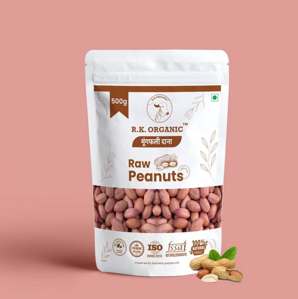R K ORGANIC Organic Red Raw Peanut (Whole) (Groundnut Seeds, Whole Peanuts)