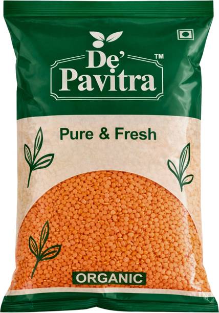 DE PAVITRA FOOD AND CO Organic Masoor Dal (Whole) (100% Natural & Pure Pulses)