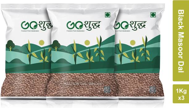 Goshudh Unpolished Black Masoor Dal (Whole)