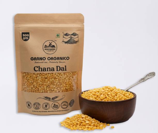 Grano Organico Yellow Chana Dal (Split) (Unpolished)
