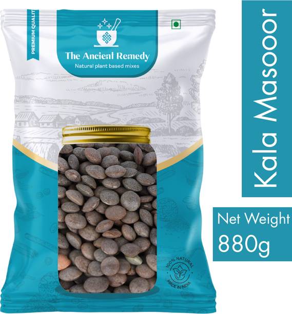THE ANCIENT REMEDY Organic Masoor Dal (Whole) (Kala Masoor Premium Whole Black Lentils Cleaned Sorted for Curries)