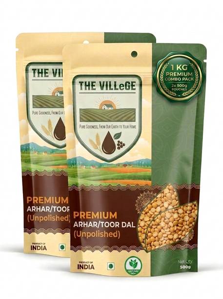 THE VILLEGE Unpolished Yellow Toor/Arhar Dal