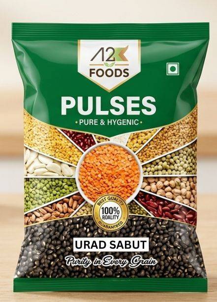 A2K FOODS Unpolished Urad Dal (Whole)