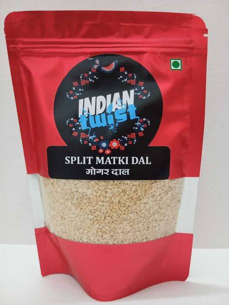 IndianTwist Organic Yellow Mot Matki (Split) (Premium Split Matki Dal Unpolished, High Protein, Gluten-Free Moth Bean Dal)