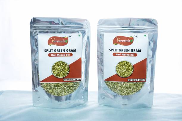 VARVANTA Organic Green Moong Dal (Split/Chilka)