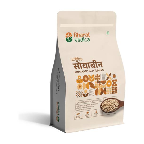 Bharat Vedica Organic Unpolished Soya Bean