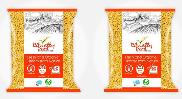 Ritually Pure Organic Yellow Moong Dal (Split)