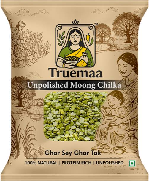 Truemaa Green Moong Dal (Split/Chilka)