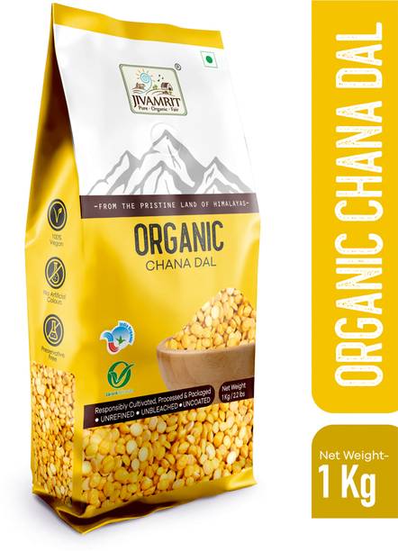 Jivamrit Organic Yellow Chana Dal (Split)
