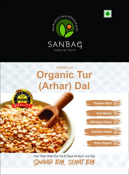 SANBAG NATURE FARM Organic Toor/Arhar Dal (Whole)