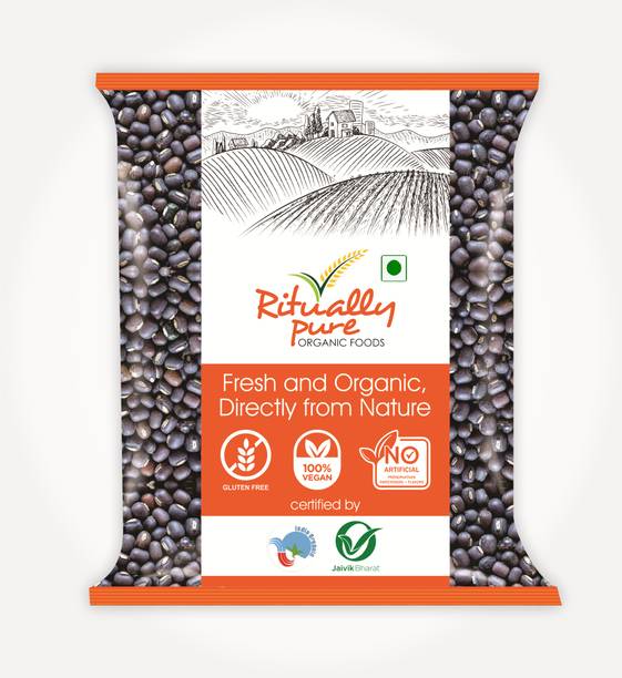 Ritually Pure Organic Black Urad Dal (Split) (Black Urad Whole)