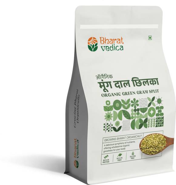 Bharat Vedica Organic Unpolished Moong Dal (Split)