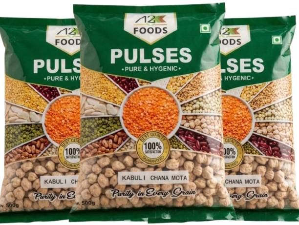 A2K FOODS Unpolished Kabuli Chana