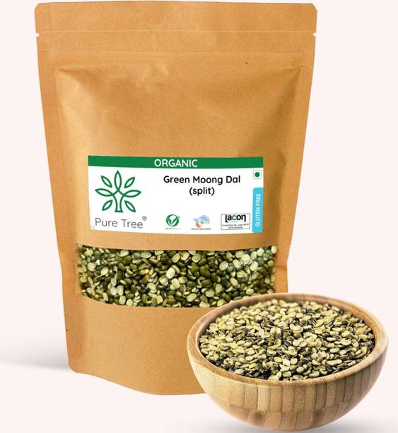 Pure Tree Organic Green Moong Dal (Split/Chilka) (Moong Dal)