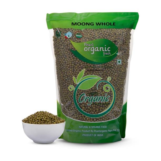 Pearl Organic Fresh Green Moong Dal (Whole)