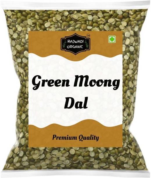 RAJWADI ORGANIC Organic Moong Dal (Split) (High Protein Nutritionally Rich Split Green Gram)