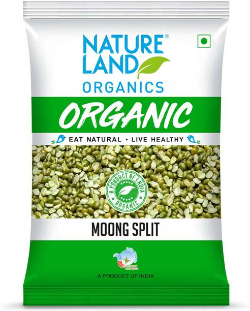 Natureland Organics Green Moong Dal (Split/Chilka)