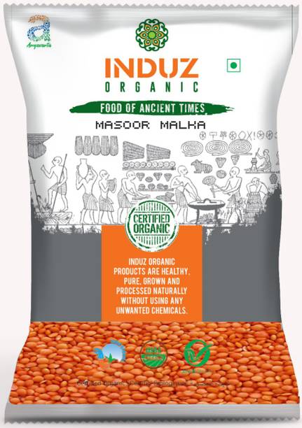 INDUZ ORGANICS Organic Masoor Dal (Whole)