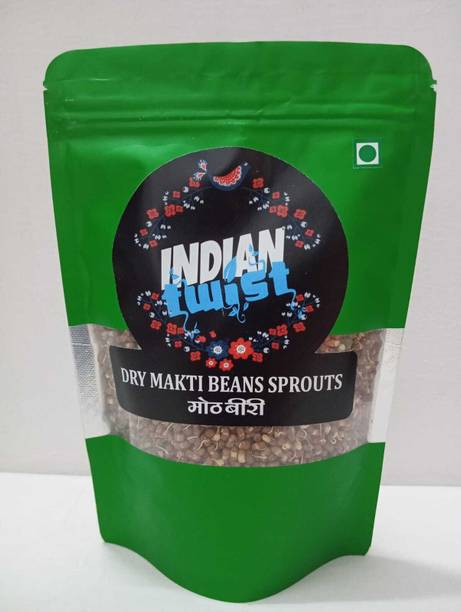 IndianTwist Organic Mot Matki (Whole) (Unpolished Dry Moth Makti Beans Whole Pulses for Sprouts / Sprouting)