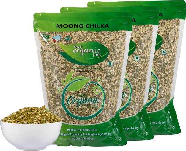 Pearl Organic Fresh Moong Dal (Split/Chilka)