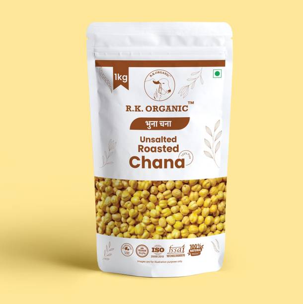R K ORGANIC Yellow Roasted Chana (Split/Chilka)