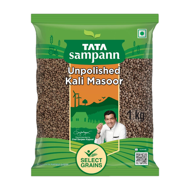 Tata Sampann Unpolished Black Masoor Dal (Whole)