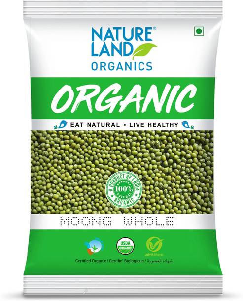 Natureland Organics Green Moong Dal (Whole)
