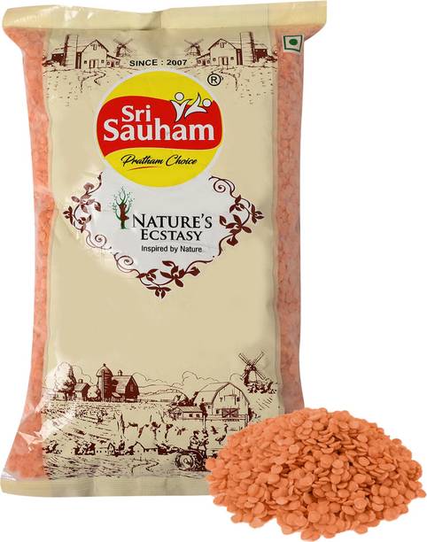 Sri Sauham Masoor Dal (Split) (Premium Malka Masri Dal | Fresh Split Red Lentils-Masoor Malka / Broken Red Daal)
