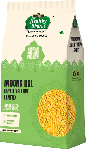 Healthy Bharat Unpolished Moong Dal (Split)