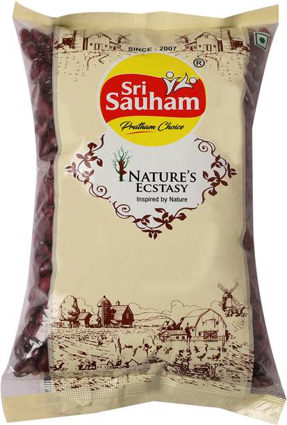 Sri Sauham Rajma Kashmiri (Whole) (Premium Red Kidney Beans - Natural Lal Rajma | Rajma Sharmilli)