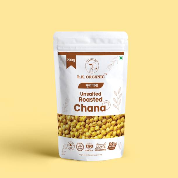 R K ORGANIC Yellow Roasted Chana (Split/Chilka)