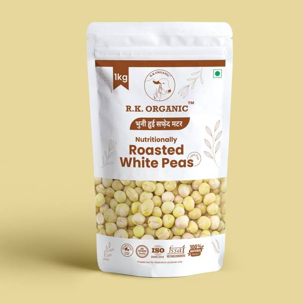 R K ORGANIC White Peas (Whole) (Peas, Protein Snack, Diet Snack)