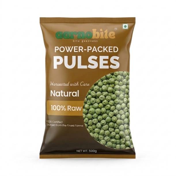aarnobite : bite goodness Organic Green Peas (Whole) (Premium Dried Green Peas)