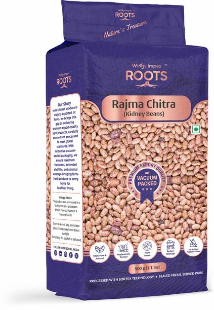 wings impex roots Rajma Chithra (Whole) (Premium Export Quality | Pesticides Free | Preservatives Free | Vacuum Packed)