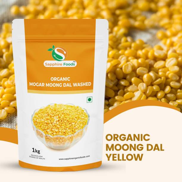 Sapphire Foods Organic Yellow Moong Sona (Whole)