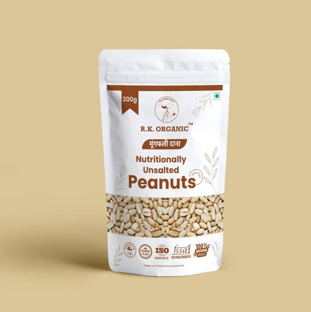 R K ORGANIC Organic White Peanut (Whole) (Protein Snack, Healthy Snack, Diet Snack)
