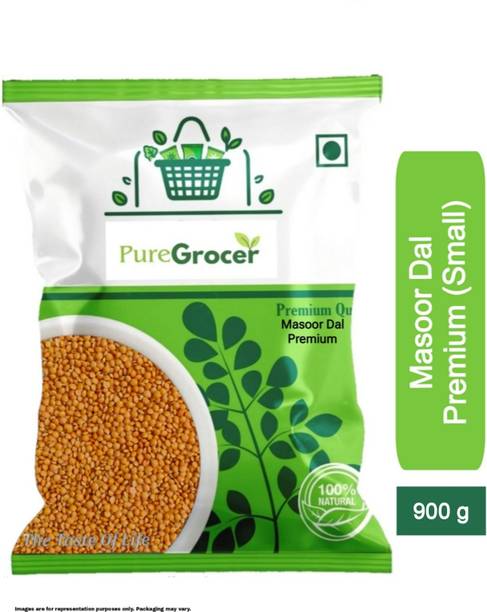 Puregrocer Unpolished Red Masoor Dal (Whole)