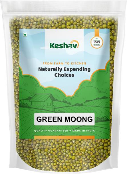Keshav Organic Green Moong Dal (Whole)