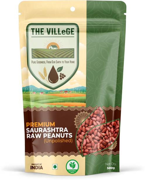 THE VILLEGE Red Raw Peanut (Whole) (Saurashtra Peanuts)