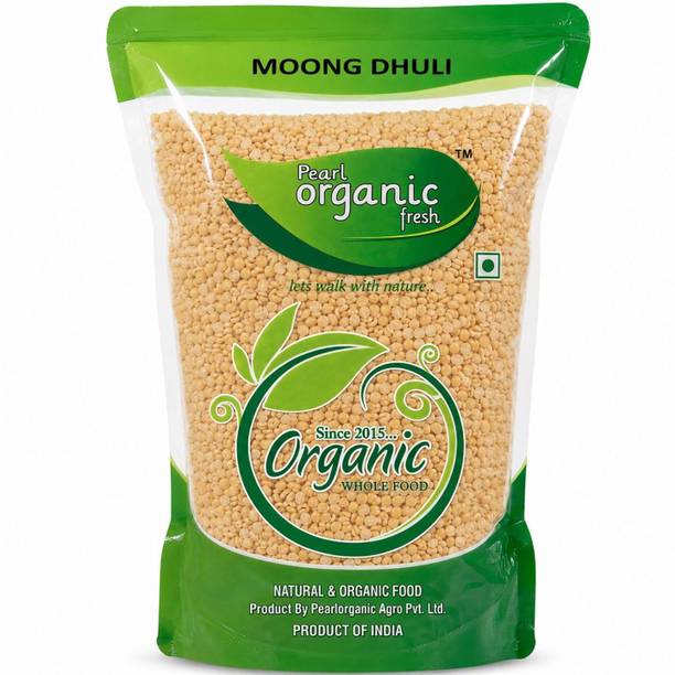 Pearl Organic Fresh Unpolished Moong Dal (Split)