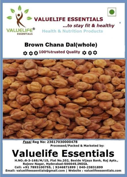 Value Life Organic Brown Chana Dal (Whole)